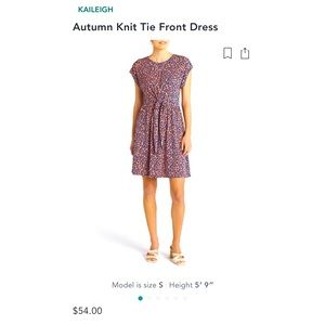 Stitch fix Kayleigh brand dress. Large navy and orange